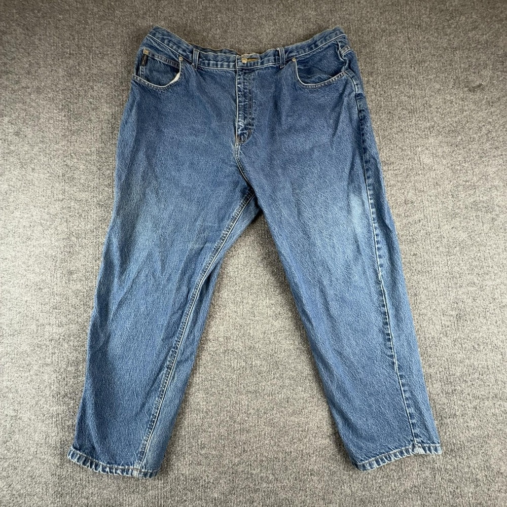 VTG Faded Glory Jeans Womens 18W Medium Wash High Rise Relaxed Tapered Denim
